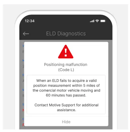 motive ELD Data Transfer and Reporting Procedures - Device 20