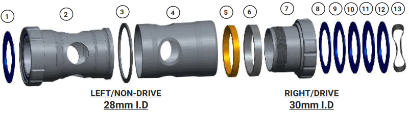 PRAXIS M30 WORKS bottom bracket - 1