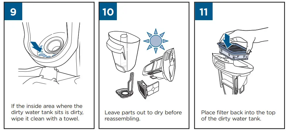 BISSELL 2225F CrossWave Pet Vacuum Cleaner Wash and Mop - Figure 14
