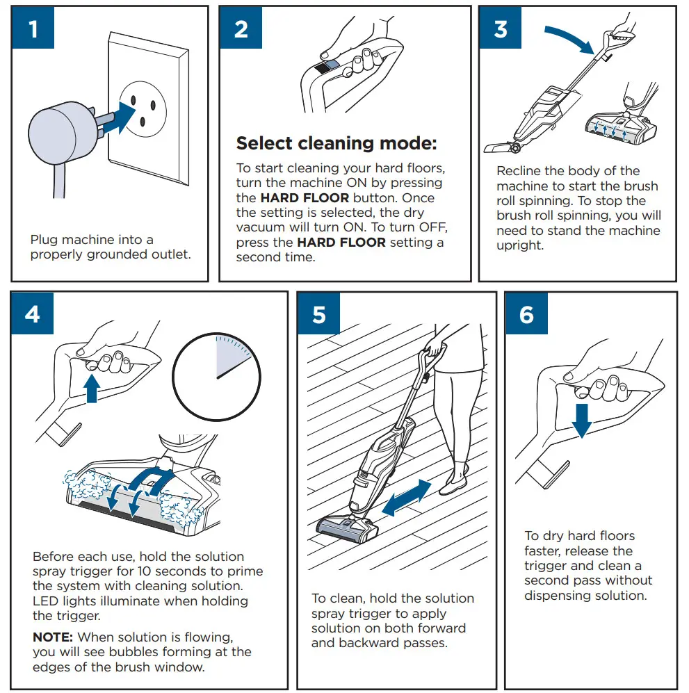 BISSELL 2225F CrossWave Pet Vacuum Cleaner Wash and Mop - Figure 6