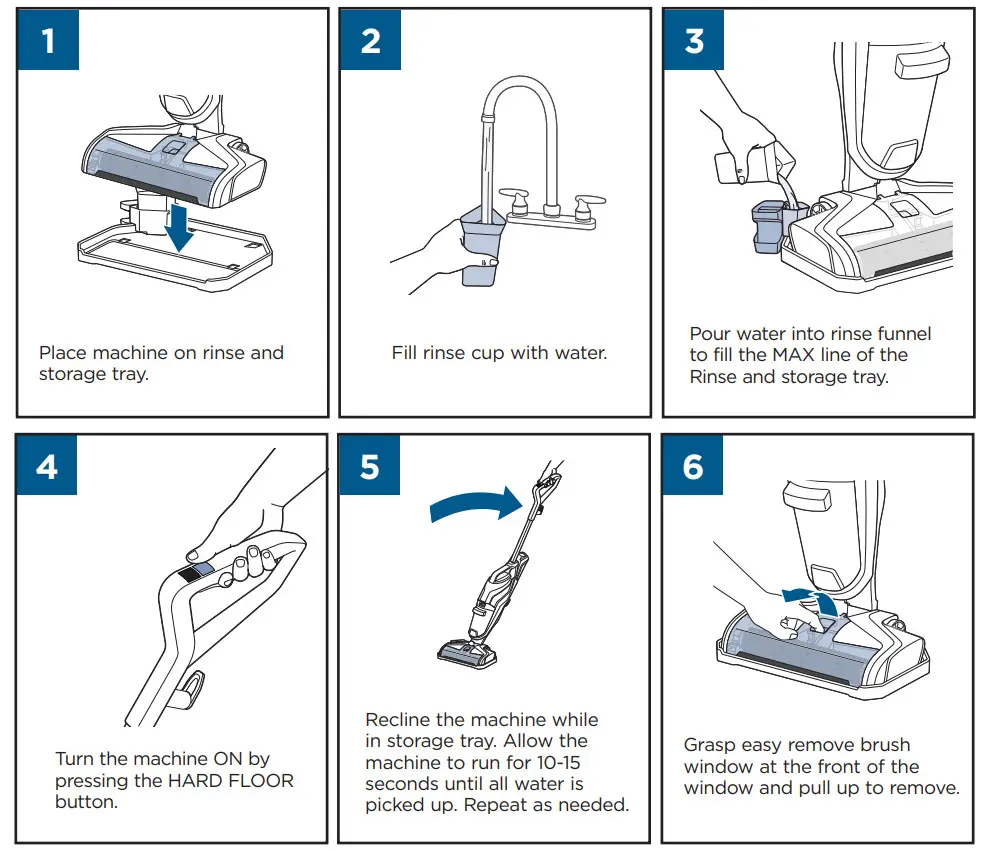 BISSELL 2225F CrossWave Pet Vacuum Cleaner Wash and Mop - Figure 8