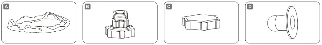 Bestway 57308E Fast Set 12 x 30 Round Inflatable Pool - COMPONENTS LIST