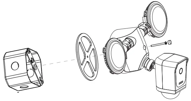 SANSI Smart Wireless Floodlight Camera - Mounting the product