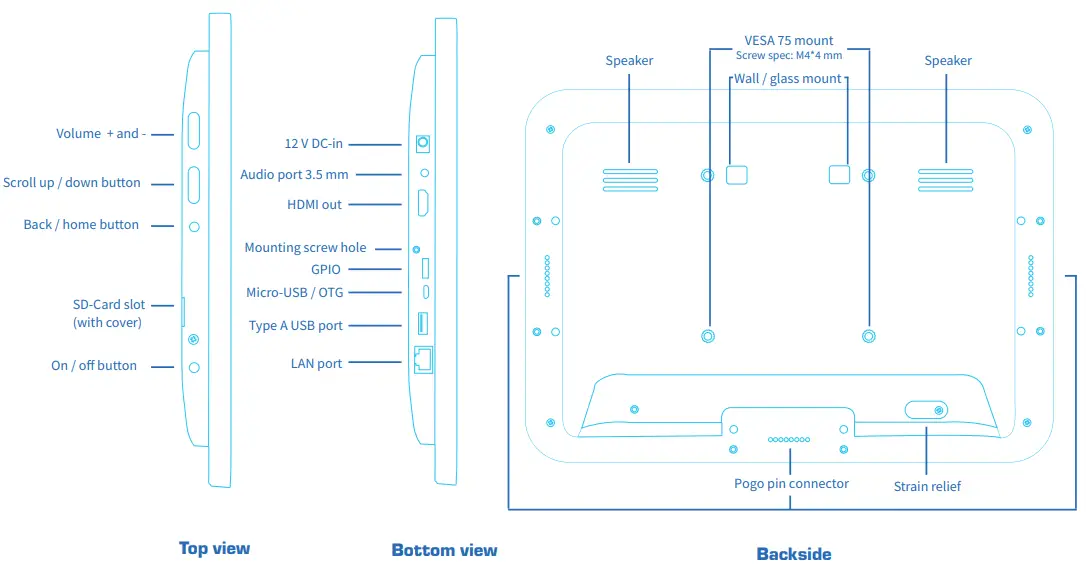 PRODVX APPC-10SLB Series 10.1 Inch Android Panel PC - fig 4