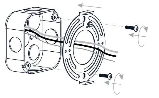 QUOIZEL PRC8624MBK 3 Light Bath Light Brushed Nickel Clear - Install Crossbar