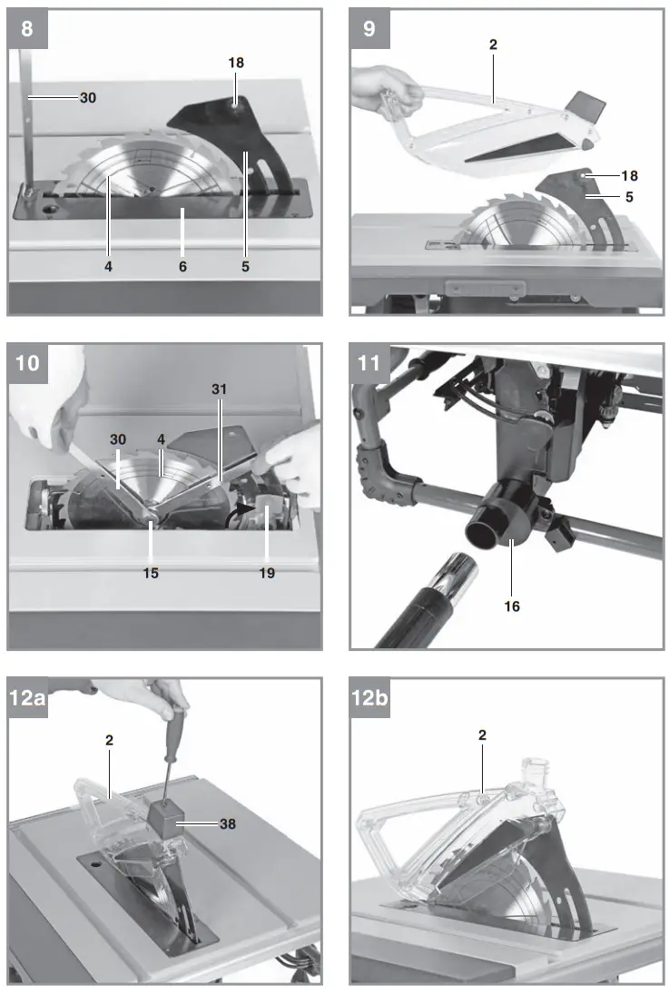 Einhell TE-TS 254 T Bench-type Circular Saw - fig 4
