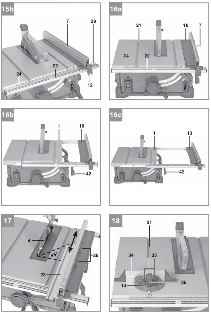 Einhell TE-TS 254 T Bench-type Circular Saw - fig 6