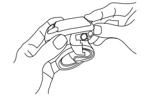 SureLife 08496021201 Wrist Premium BPM User Manual - Insert 2 AAA batteries
