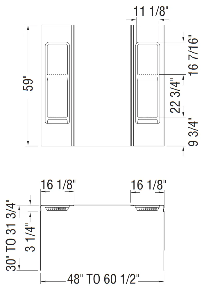 MANSFIELD 3492163 High Impact Polystyrene Shower Wall Panel- fig1
