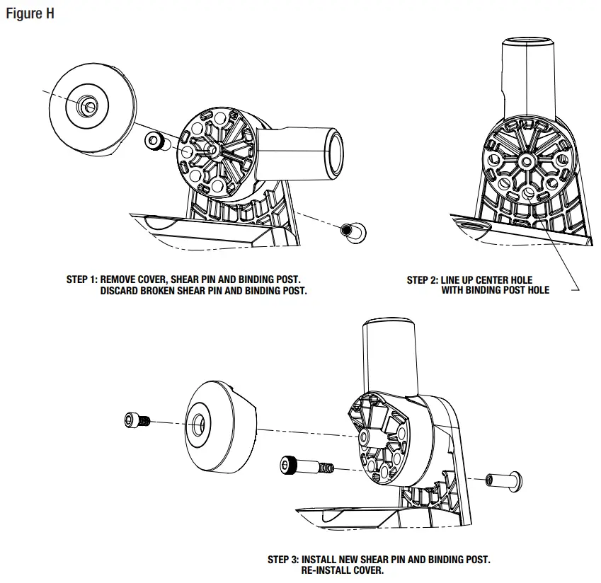attwood 6100 LT 7 6100 Series PowerBase Light Automated Light Mount - Figure H