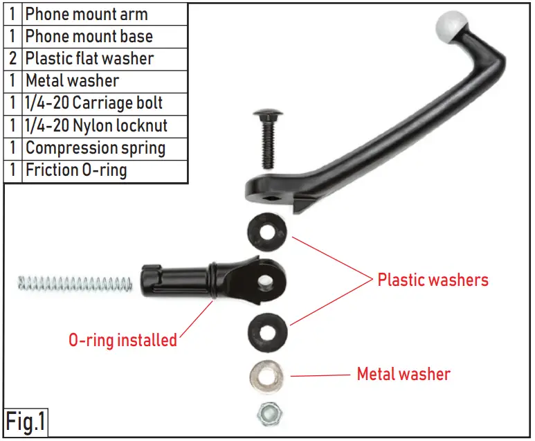 Goldstrike 2018-2023 Passenger Phone Mount Honda Gold Wing -