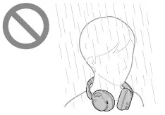 SONY WHCH720NB Wireless Noise Canceling Over Ear Headphones - getting wet 2