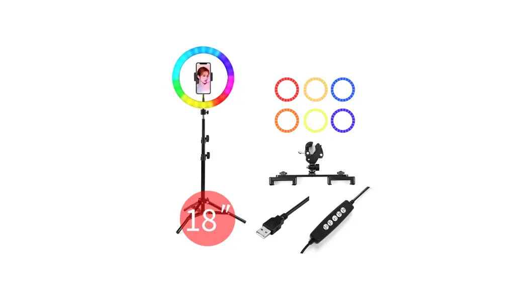 Anko 43115051 12 Inch Rgb Ring Light Remote Control Instruction Manual