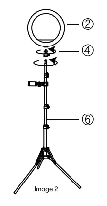 anko 43115051 12 Inch RGB Ring Light Remote Control - fig3