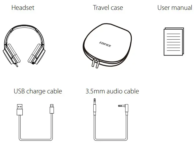 EDIFIER W830BT Wireless Stereo Headphones - tools