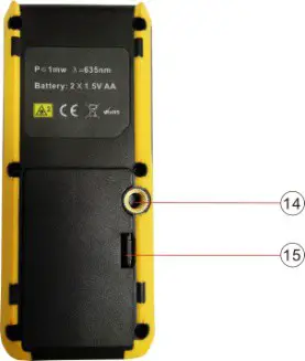 HTC LD-70 Laser Distance Meter - Meter description 2