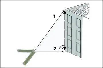HTC LD-70 Laser Distance Meter - vertical edge