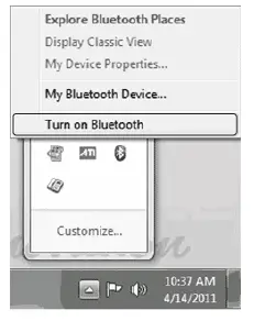 Turn Bluetooth ON
