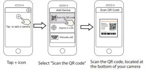 FOSCAM F41 Floodlight Camera-Scan the QR code