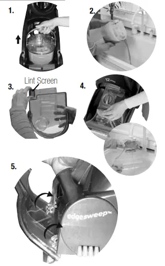 Bissell 25A3 Series PROheat - clean removable nozzle