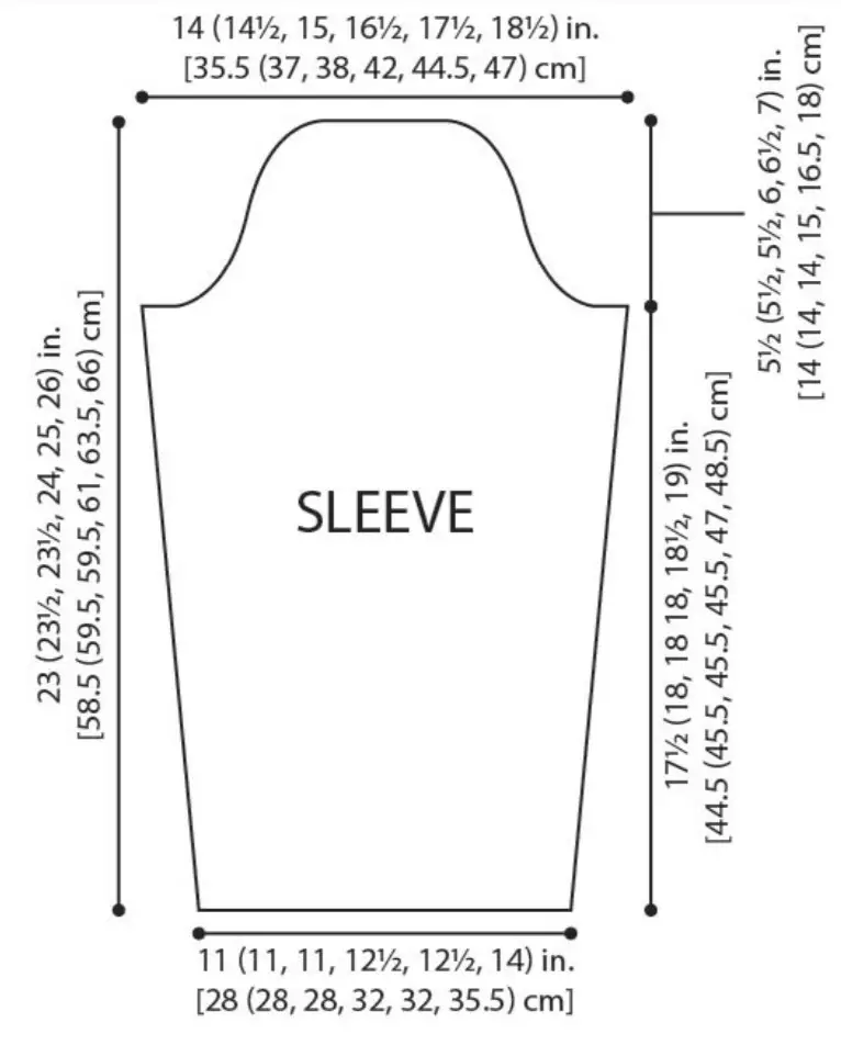 LION BRAND Waffle Stitch Cardigan M20355 COB -figure 5