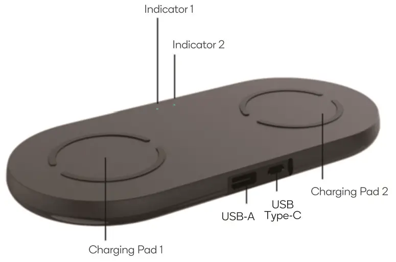 kogan KADUOWRLPDA Dual Wireless Charging pad-1