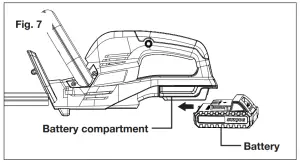 SUNJOE Cordless Hedge Trimmer 24V HT22 LTE - FIGURE 9
