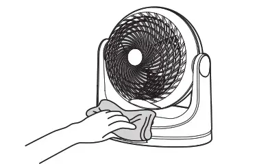 IRIS OHYAMA PCF-MKM18 Circulator Fan- Clining