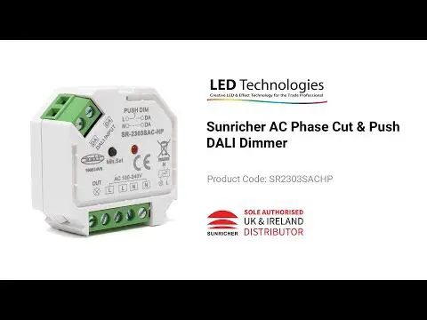 Sunricher Sr-zv9101sac-hp Dali + Push Ac Phase Cut Dimmer Instruction Manual Sunricher Sr-zv9101sac-hp Dali + Push Ac Phase Cut Dimmer Instruction Manual