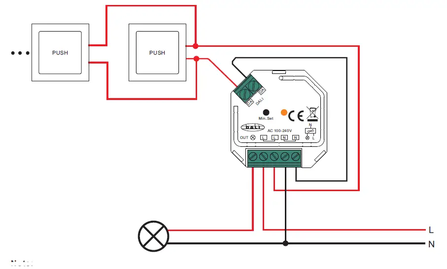 SUNRICHER SR-ZV9101SAC-HP Dali + Push AC Phase Cut Dimmer-figure5