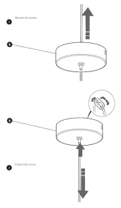 artika PDT MTC BLHD 1 Light Integrated LED Pendan-HEIGHT ADJUSTMENT