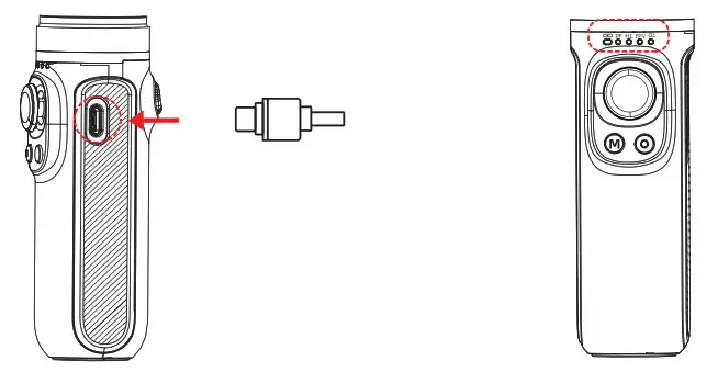 HDT HQ3 Handheld Gimbal- Battery Charging