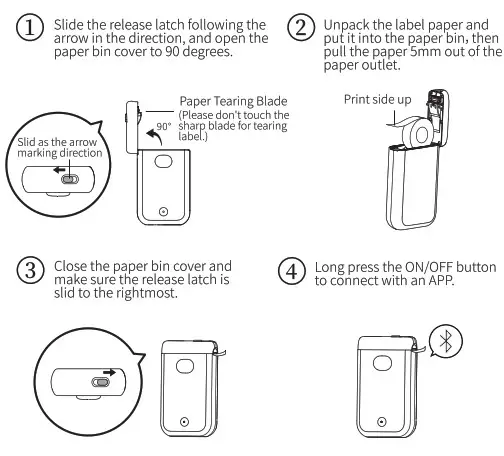 Zhuhai Quin Technology D30S Smart Mini Label Maker - Rpll Installation