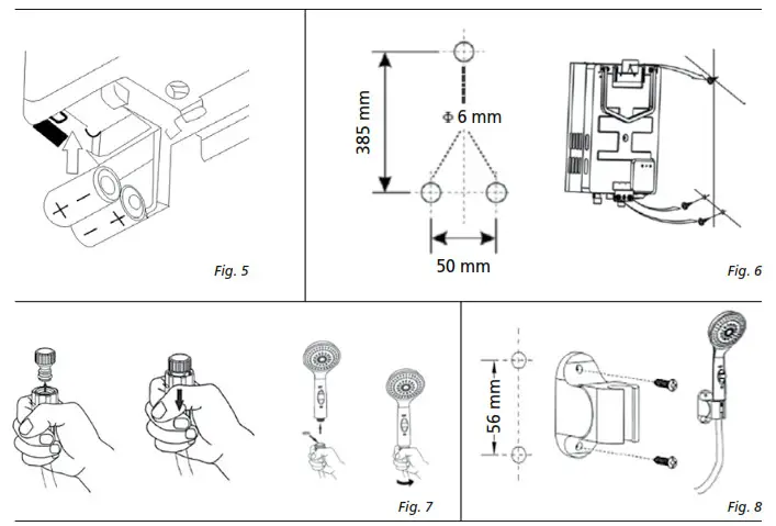 Qlima PGWH1010 Mobile Gas Boiler Shower - Fig 5