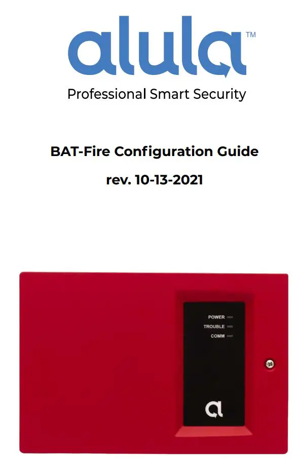 alula BAT-FIRE-VZ Universal 5G Ready Fire Communicator User Guide