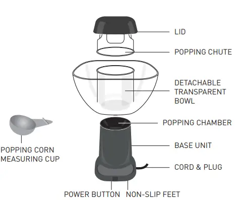 JOE Sephs 7000AIRPOP Gourmet Popcorn Maker 1