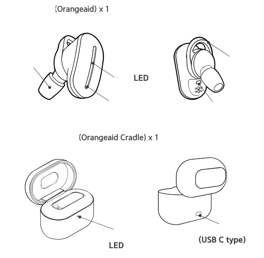 Orangeaid YSH C2000 Personal Sound Amplification Product- fig1