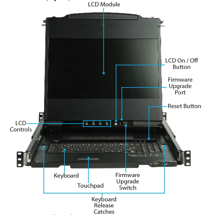 StarTech-RKCOND17HD 1-Port-VGA DVI-Rackmount-LCD-Console-1
