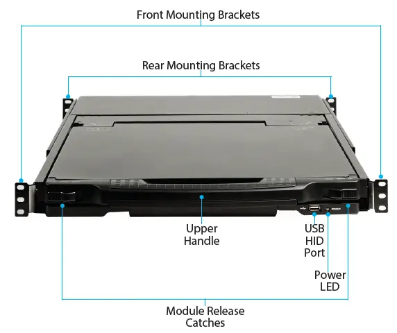 StarTech-RKCOND17HD 1-Port-VGA DVI-Rackmount-LCD-Console-2