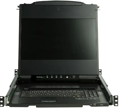 StarTech-RKCOND17HD 1-Port-VGA DVI-Rackmount-LCD-Console-