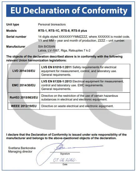 bioSan RTS 8 Personal Multi Channel Bioreactor - figure 6