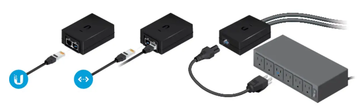 UBIQUITI UF-AE UFiber ActiveEthernet Converter - Connecting Power