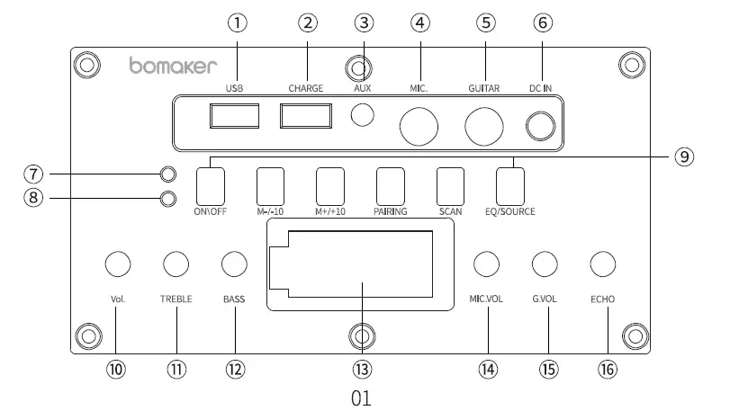 bomaker-LARK-PA01-Powerful-PA-Speaker-FIG-2