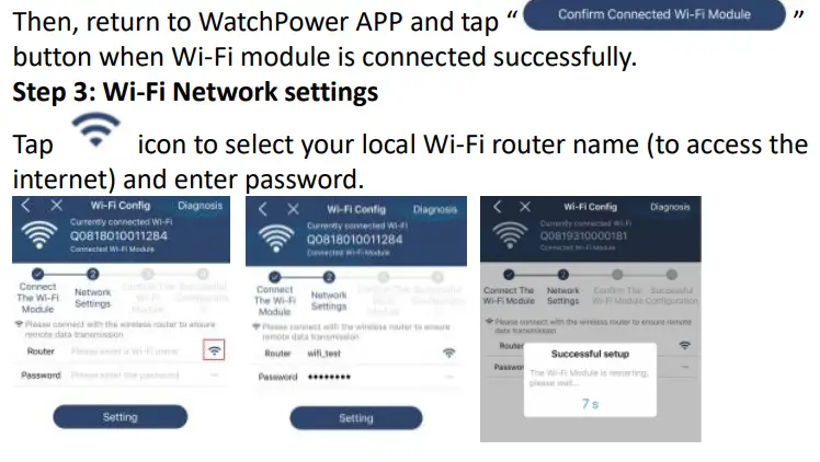 Wi-Fi Module and WatchPower Apps User Manual - Local Wi-Fi Module Configuration