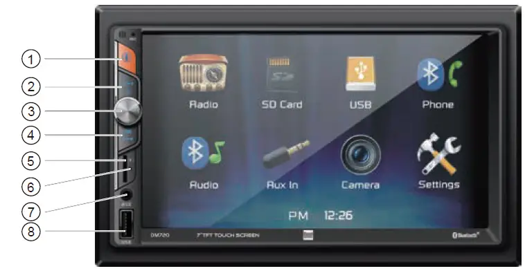 Dual DM720 7 Inch Receiver 3