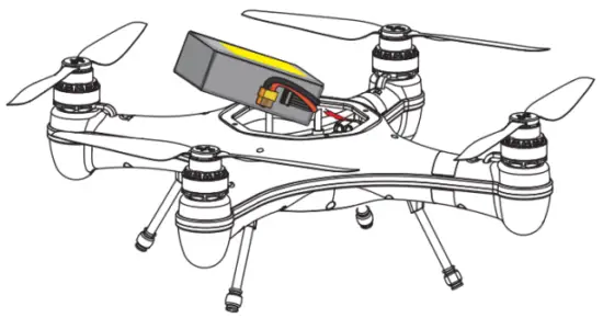 SwellPro CP01.004 Fisherman FD1 Fishing Drone - Aircraft Battery Installation