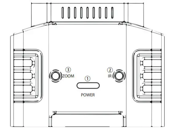 BRESSER 1877480 Bino 3x20 Digital Night Vision - Parts overview