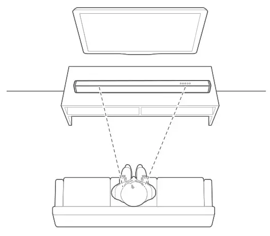 JBL Reflect Flow True Wireless - Place the Soundbar on the table