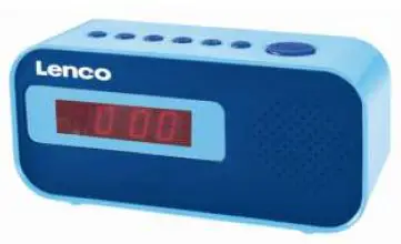 Lenco CR-205 FM Clock Radio with Dual Alarm-prod