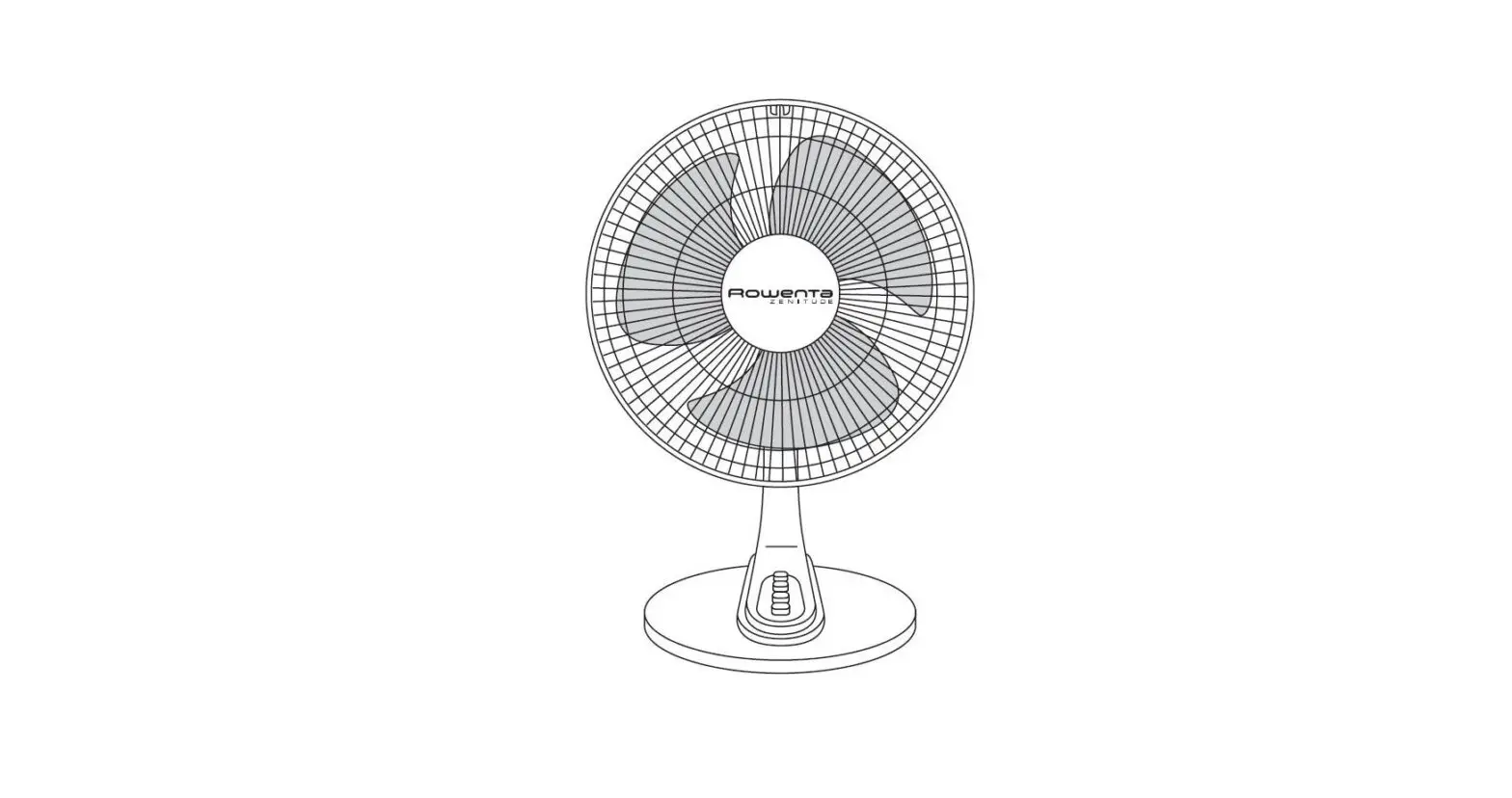 Rowenta Vu2020g0 Table Fan Zenitude 30 Cm User Manual